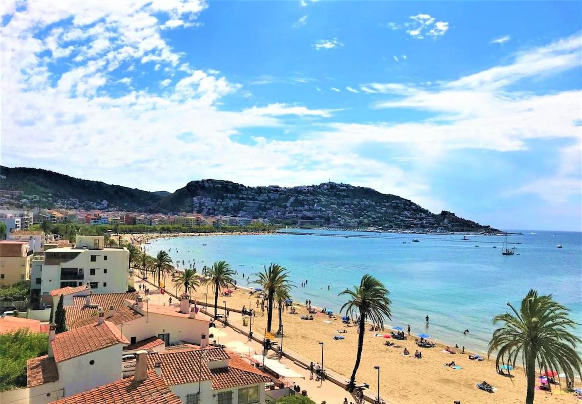 Apartamento En Roses A 2 Min De La Playa Con Vistas Al Mar Av-18 Girona Exterior foto
