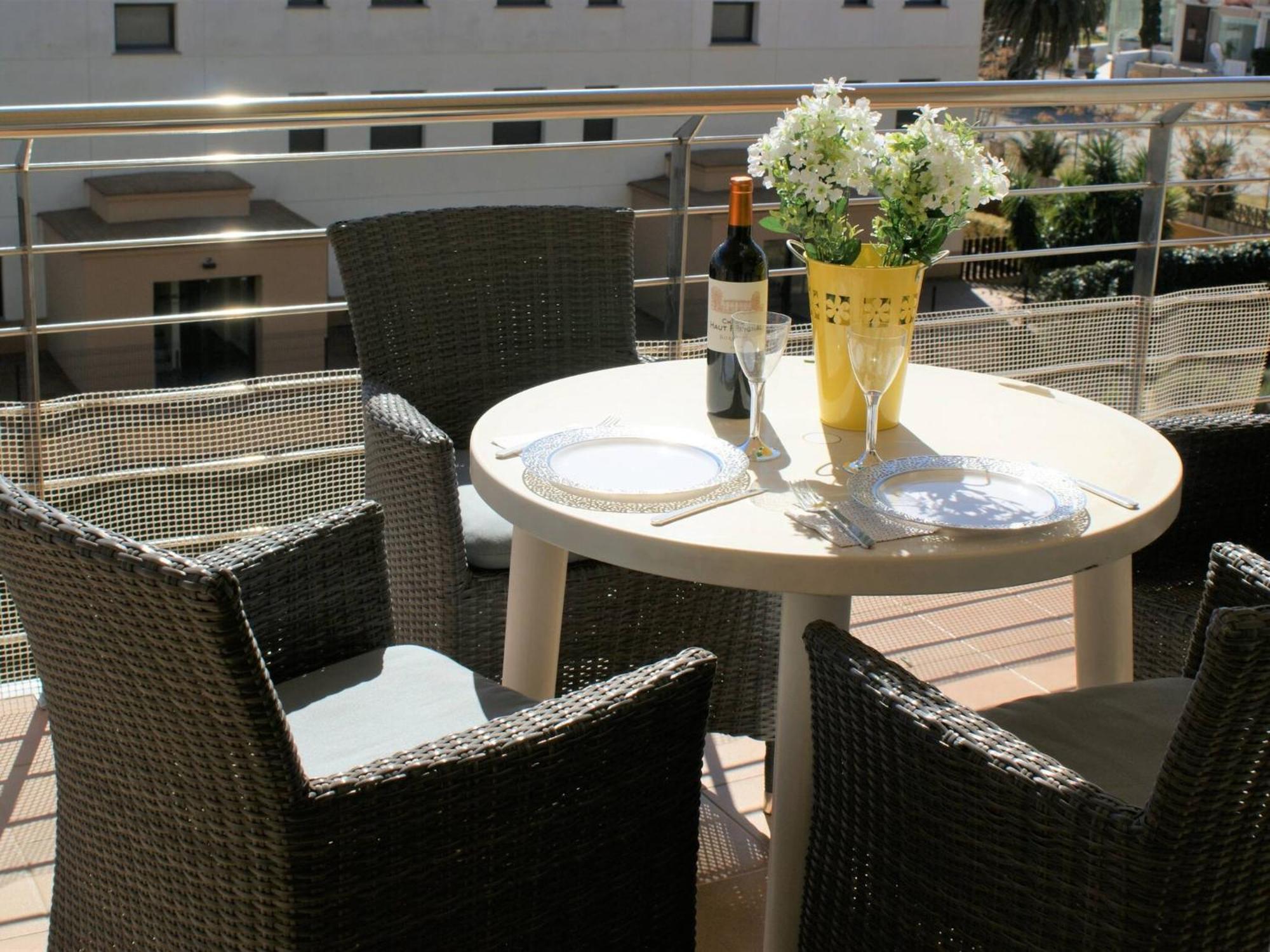 Apartamento En Roses A 2 Min De La Playa Con Vistas Al Mar Av-18 Girona Exterior foto