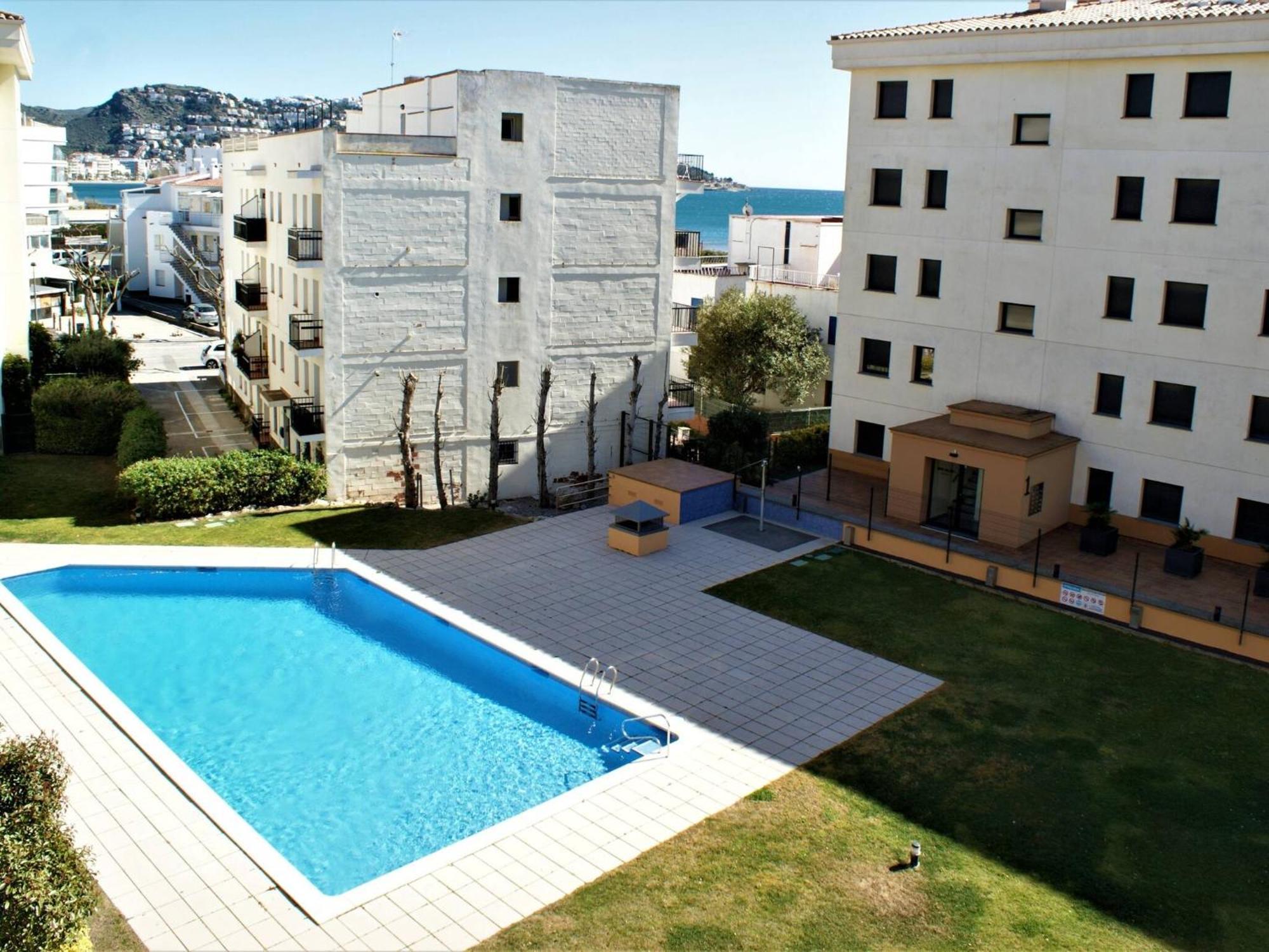 Apartamento En Roses A 2 Min De La Playa Con Vistas Al Mar Av-18 Girona Exterior foto